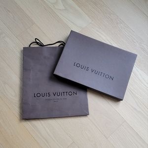 Louis Vuitton shopping bag and gift box